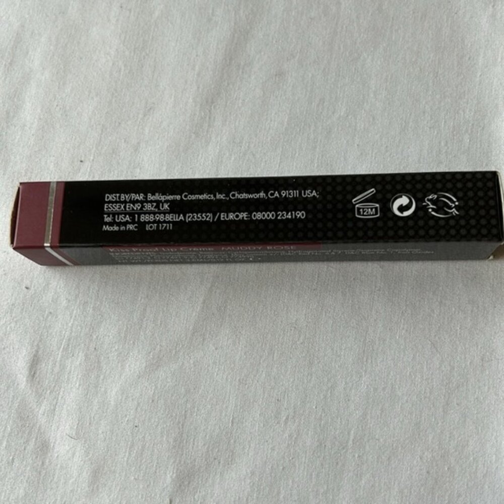 bellapierre Kiss Proof Lip Creme-Muddy Rose  NIB - Picture 5 of 10